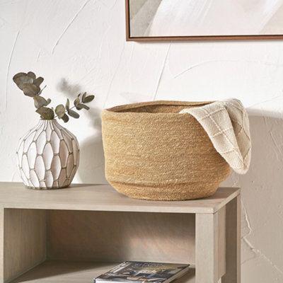 Pacific Lifestyle Natural Seagrass Storage Basket from B&Q