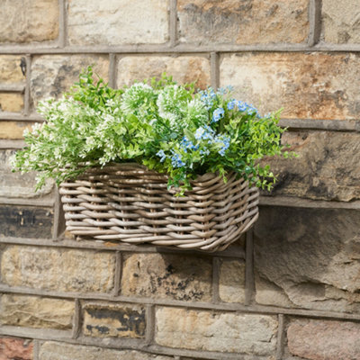 Pacific Lifestyle Tobs Grey Kubu Wall Hanging Trough  Small from B&Q