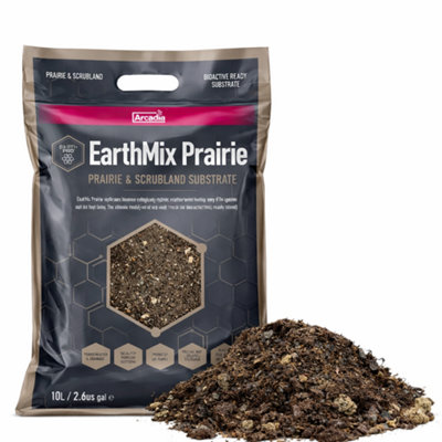Arcadia Earthmix Prairie 10L Bioactive Substrate Reptile Amphibian Vivarium Soil from B&Q