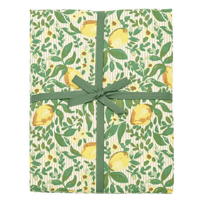 Walton & Co Lemon 130 X 180Cm Tablecloth from B&Q
