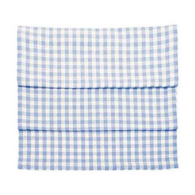 Walton & Co Gingham Blue 40 X 180Cm Runner from B&Q
