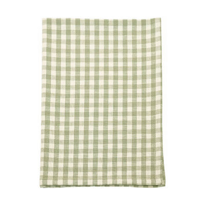 Walton & Co Gingham Pale Olive Set Of 2 Tea Towels from B&Q