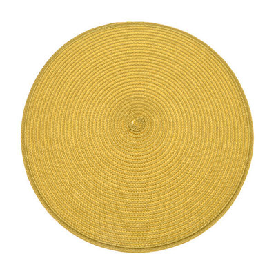 Walton & Co Circular Lemon Ribbed Placemat from B&Q