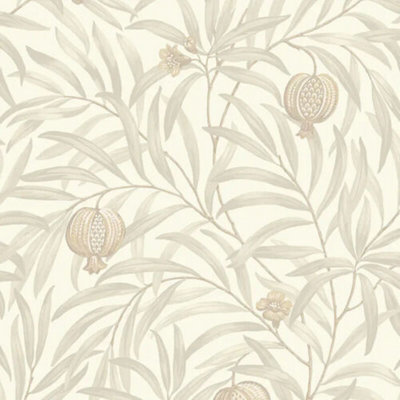 Belgravia Pomegranate Botanical Leaf Cream And White Wallpaper P9610 from B&Q