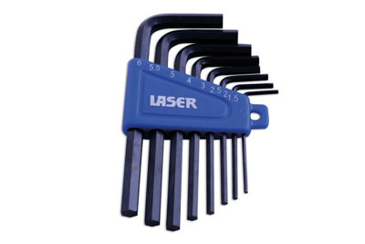 Laser Tools 0268 8Pc Hex Key Set Metric 1.5 - 6Mm Size 8
