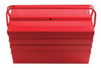 Laser Tools Laser 3487 Tray Cantilever Toolbox 530mm 21" Steel Construction Lockable Lid from B&Q