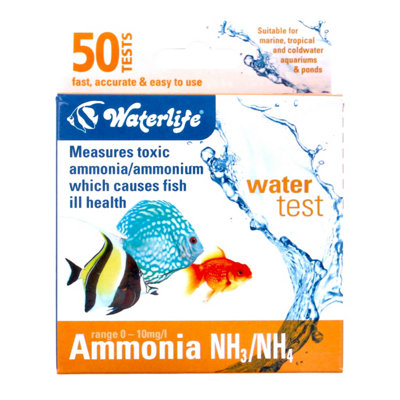 Waterlife Ammonia Nh3/nh4 Water Test 50 Kits Included from B&Q