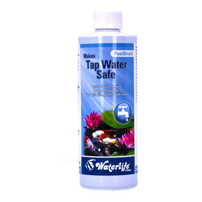 Waterlife Pond Tap Water Dechlorinator Poolshield Fish Safe Remove Chlorine 500Ml from B&Q