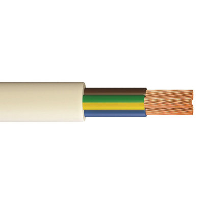Time White 3-Core Flexible Cable 1.5mm² X 25M from B&Q