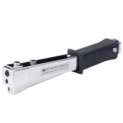 Tacwise 0322 A11 Hammer Tacker Staple Gun Heavy Duty Carpet Roofing140 T50 from B&Q