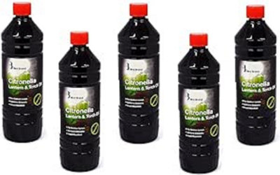 Bird Brand Insect Repelling Citronella Lamp & Torch Oil Pack Of 5 from B&Q
