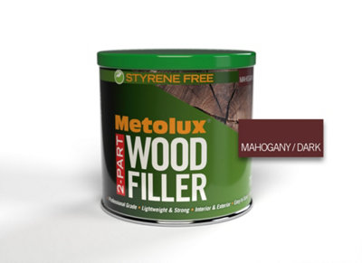 Metolux 2 Part Styrene Free Wood Filler 770MlMahogany from B&Q