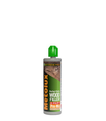 Metolux Pre Mixed Two Part Wood Filler 300GWhite from B&Q