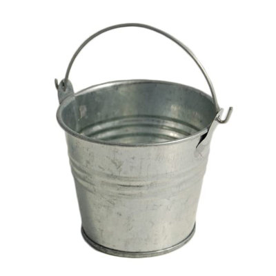 B&Q -  Pail: Galvanised Metal With Handle: 3In