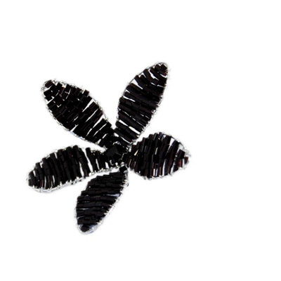 Groves Of Thames Pickflowercrystal Bead7Cmpack Of 1Blacksilver