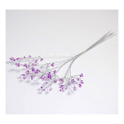 Groves Of Thames Pickfine Bead2mmpack Of 6 Lilac/Silver