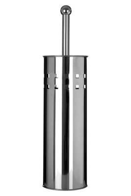 Premier Housewares Interiors By Premier Modern Square Toilet Brush & Holder,hygienic Bathroom Cleaner,stainless Steel Cleaning Brush,toilet Scrubber from B&Q