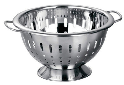 Orsina Stainless Steel ColanderBrushed Finish Colander With Twin Handles For Easy DrainingDurable Kitchen from B&Q