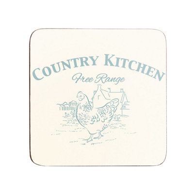 B&Q -  Maison By Premier Country Kitchen Coasters CorkSet Of 4