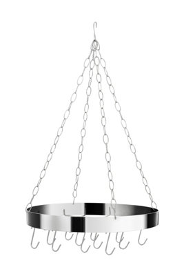 Orsina Valen Matt Chrome Round Ceiling Rack from B&Q