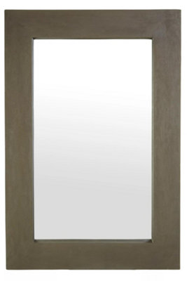 Orsina Baxter Modern Rectangular Wall Mirror from B&Q