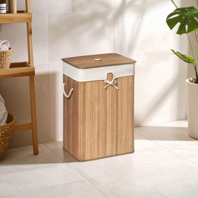 Orsina Kankyo Natural Rectangular Laundry Hamper from B&Q