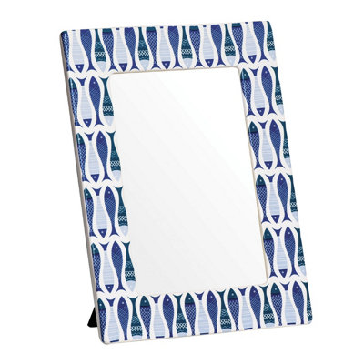 Orsina Photo FrameNautical-Inspired Design With Fish Motif And Natural Wood FinishFreestanding Display For 4X6 from B&Q