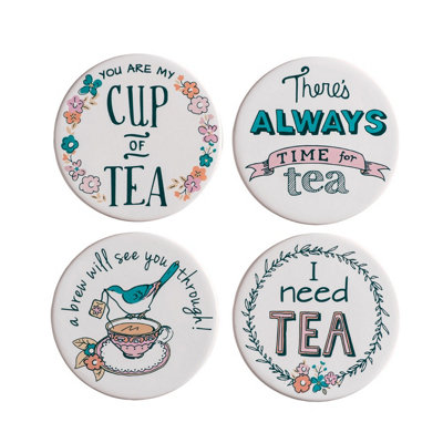 Premier Housewares Maison By Premier Pretty Things CoastersSet Of 4 from B&Q
