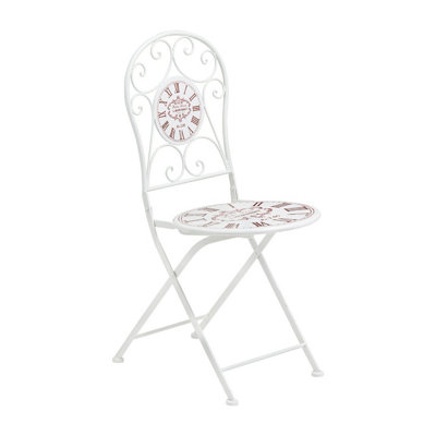 Orsina Industrial Design Cream Powder Coated Metal ChairComfortable Design Dining Chair For Entertaining Guests from B&Q