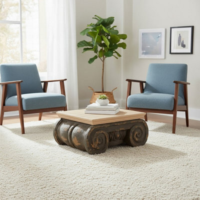 Orsina Durable Wood Coffee TableRustic Wood Coffee TablePlyresin And Wood Coffee TableStrong Coffee Table from B&Q