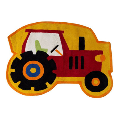 Orsina Premier Kids Childrens Tractor Indoor Rug from B&Q