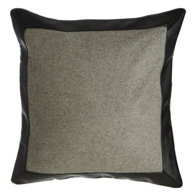 Orsina Grey And Black Modern Sofa Cushion from B&Q