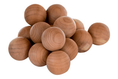 Orsina 15Pc Scented Cedar BallsNatural Anti-Moth Solution With Woody AromaProtects Clothes From Odours And from B&Q