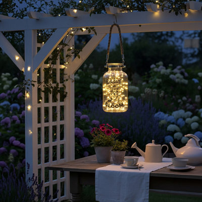 Orsina Elegant Bloom Glass LanternVersatile Clear Candle LanternStylish Tealight LanternSleek Lantern from B&Q