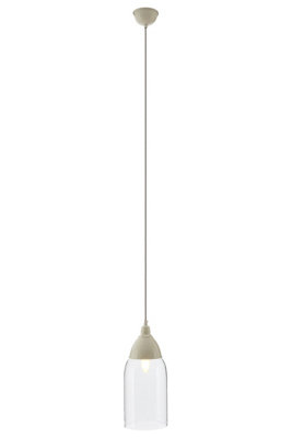 Orsina White Glass And Iron Pendant LightAdjustable Scandi Ceiling Light With Glass ShadeSlim Modern Pendant from B&Q