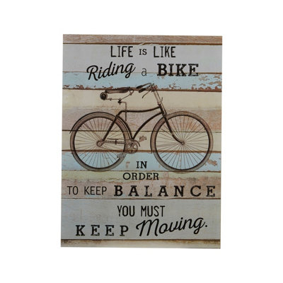 Orsina Bicycle Design Wall Plaque from B&Q