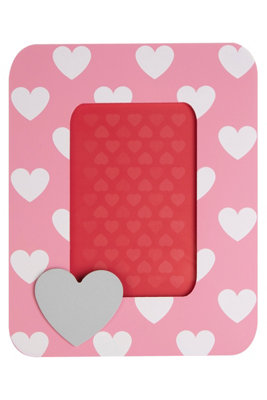Orsina Interiors Premier Kids Heart Design Photo FramePersonalised Photo FrameLiving Room Photo FrameModern Single Photo Frame from B&Q