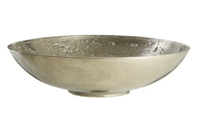 Orsina Hempstead Large Nickel Finish Bowl from B&Q