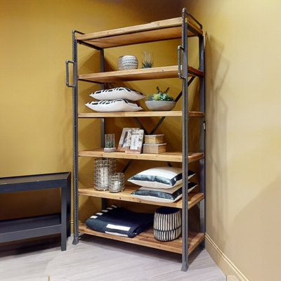 Orsina Sturdy And Stable Constructed 6 Tier Shelf UnitIndustrial Design Shelf UnitVersatile Modern Shelf Unit from B&Q