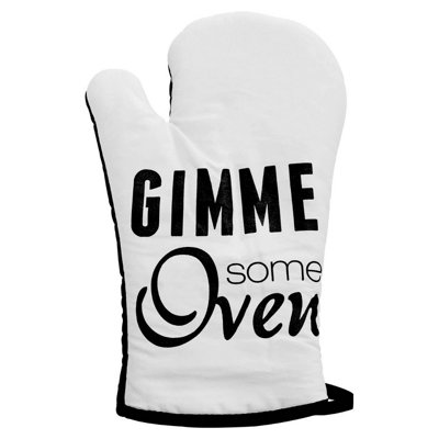 Orsina Single Oven GloveHumorous Typography Design With Quilted Heat ProtectionAdds Personality from B&Q