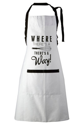 Orsina ApronPlayful Typography Print With Adjustable Neck And Waist StrapsShields Clothing During Cooking from B&Q