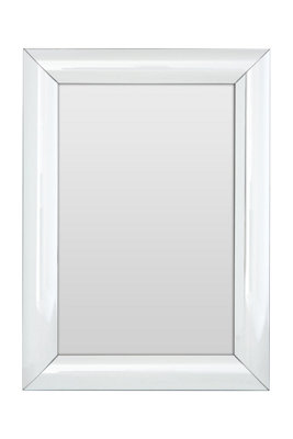 Orsina Silver Frame Rectangular Wall Mirror from B&Q