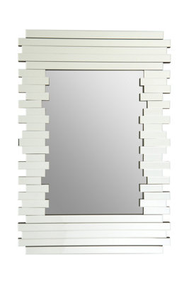 Orsina Rectangle Frame Decorative Mirror from B&Q