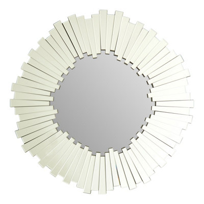 B&Q -  Flared Edge Round Wall Mirror