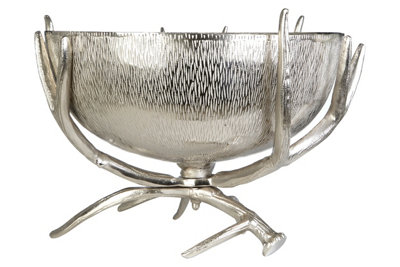 Orsina Antler Base Nickel Finsih BowlCentrepiece Bowl For Dining TableDecorative Bowl For StonesJewels from B&Q