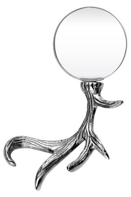 Orsina Antler Magnifying GlassSturdy Aluminium Handle Magnifying Glass With Nickel FinishMagnfiying Glass from B&Q