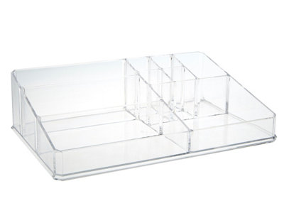 Orsina Ample Storage 9 Compartment Cosmetics OrganiserElegant Makeup Vanity OrganiserVersatile Makeup Organizer from B&Q