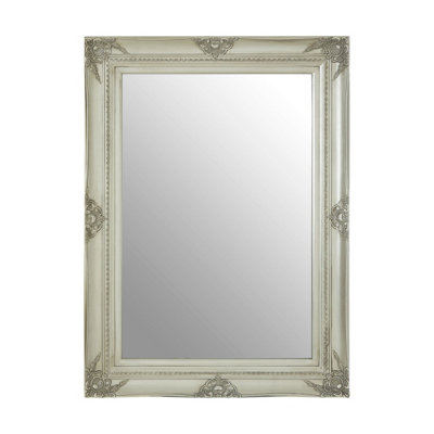 Orsina Baroque Rectangular Wall Mirror,silver Finish Wooden Mirror With Motifs,antique Wall Mirror,statement Mirror from B&Q