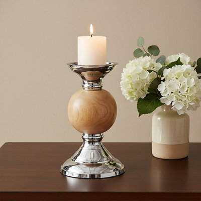 Premier Housewares Interiors By Premier Small Pillar Candle Holder