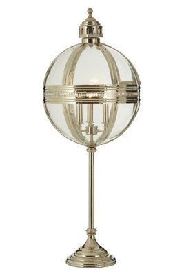 Orsina Nickel Finish Table Lamp from B&Q